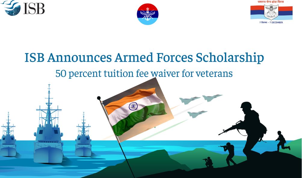 Indian School of Business Partners with Government to Offer 50% Tuition Fee Waiver for Armed Forces Veterans